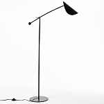 Торшер с поворотным плафоном Aracea Black Floor Lamp варинант исполнения - 13 | Loft Concept в Барнауле