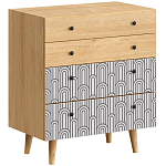 Комод с принтом на ящиках Elise Chest of Drawers варинант исполнения - 11 | Loft Concept в Барнауле