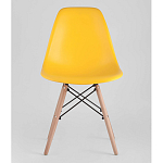 Пластиковый стул на ножках из массива бука Eames Yellow варинант исполнения - 4 | Loft Concept в Барнауле