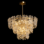 Люстра многоярусная с объемными прозрачными цветами Hanging Flowers варинант исполнения - 3 | Loft Concept в Барнауле