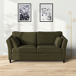 Диван с обивкой из велюра зеленый Gibbs Dark Green Sofa варинант исполнения - 6 | Loft Concept в Барнауле
