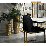 Стул обеденный велюровый черный с золотым каркасом Nobility варинант исполнения - 6 | Loft Concept в Барнауле