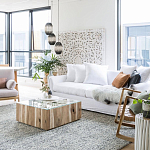 Подвесной светильник вертикальной овальной формы украшенный белыми круглыми бусинами Gradient Oval Pendant Lamp White варинант исполнения - 5 | Loft Concept в Барнауле