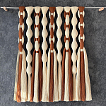 Дизайнерский Декор на стену с кисточками из хлопковых нитей wall panel Thread brushes варинант исполнения - 1 | Loft Concept в Барнауле
