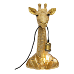 Настольная лампа в детскую Жираф в золотом костюме варинант исполнения - 2 | Loft Concept в Барнауле