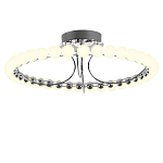 Люстра кольцевая потолочная с круглыми плафонами белого цвета PEARLS Suspension 60 варинант исполнения - 1 | Loft Concept в Барнауле