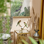 Подсвечник с двумя попугаями из фарфора на бронзовой ветке Eden Garden варинант исполнения - 6 | Loft Concept в Барнауле