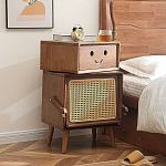 Тумбочка прикроватная деревянная Робот Robot Desk варинант исполнения - 1 | Loft Concept в Барнауле