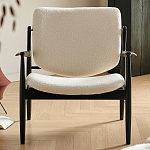 Кресло с каркасом и ножками из древесины и мягкими сиденьем и спинкой Venice варинант исполнения - 7 | Loft Concept в Барнауле