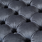 Пуф велюровый серый с каретной стяжкой Perennially варинант исполнения - 2 | Loft Concept в Барнауле