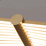 Люстра в виде распахнутых крыльев из тонких металлических планок Flight of Freedom варинант исполнения - 2 | Loft Concept в Барнауле