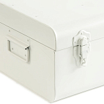 Металлический сундук Metal Chest White варинант исполнения - 3 | Loft Concept в Барнауле