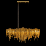 Люстра подвесная с металлическими дугами и длинными цепочками 115 см Atlantis Chain варинант исполнения - 5 | Loft Concept в Барнауле