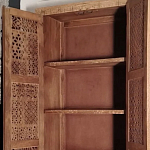 Этнический шкаф с орнаментом резьба из дерева Indian Antique Furniture варинант исполнения - 2 | Loft Concept в Барнауле