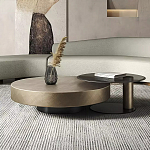Комплект их 2-х круглых дизайнерских журнальных столов Difelap варинант исполнения - 1 | Loft Concept в Барнауле