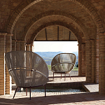 Дизайнерское уличное кресло с веревочной спинкой PETALO Armchair варинант исполнения - 10 | Loft Concept в Барнауле