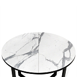 Стол обеденный раздвижной со столешницей белый мрамор Magali варинант исполнения - 6 | Loft Concept в Барнауле