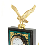 Настольный письменный набор из змеевика тёмно-зелёного цвета с декором в виде орла Successful Leader варинант исполнения - 3 | Loft Concept в Барнауле