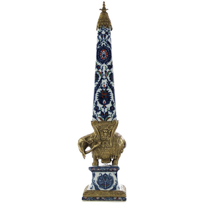 Статуэтка Painted Obelisk Elephant Мульти Бронза Статуэтка Painted Obelisk Elephant Мульти Бронза в Барнауле | Loft Concept