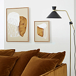 Торшер с поворотным плафоном Davy Brass Floor Lamp варинант исполнения - 11 | Loft Concept в Барнауле