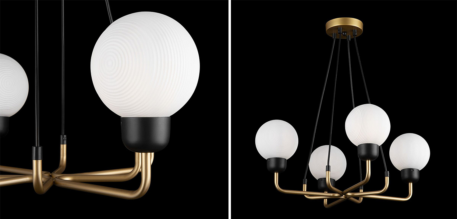 Люстра Andresa Chandelier 4 Balls Люстра Andresa Chandelier 4 Balls - Loft-Concept в Барнауле