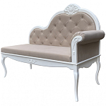 Рекомье со спинкой в стиле прованс Montmartre Provence Ottoman варинант исполнения - 3 | Loft Concept в Барнауле