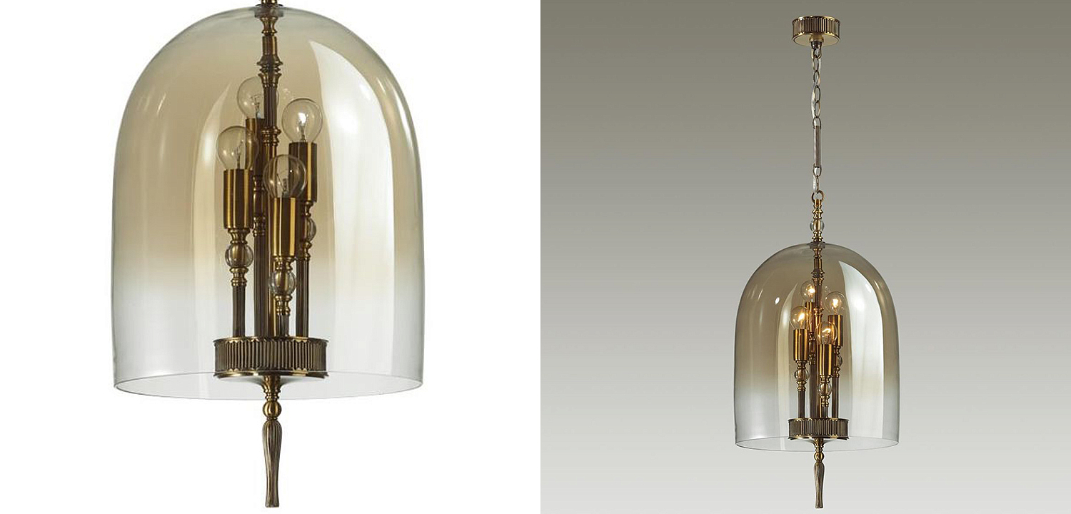 Подвесной светильник Glass Dome Bronze 32 Подвесной светильник Glass Dome Bronze 32 - Loft-Concept в Барнауле