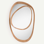 Ассиметричное зеркало в дубовой раме Infinity Symbol варинант исполнения - 1 | Loft Concept в Барнауле