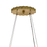 Люстра овальная в сочетании черного и золотого цвета Mesh Lighting варинант исполнения - 5 | Loft Concept в Барнауле