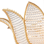 Люстра в форме тюльпана с лепестками из прозрачных стеклянных бусин Hanging Flowers варинант исполнения - 1 | Loft Concept в Барнауле