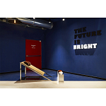 Дизайнерское кресло на металлическом каркасе с подставкой для ног Poltronova Mies Armchair варинант исполнения - 11 | Loft Concept в Барнауле