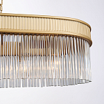 Люстра подвесная овальная со стеклянными трубками Длина 100 см Nembus варинант исполнения - 3 | Loft Concept в Барнауле