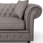 Мебельная ткань Шенилл серый цвет 138 см T4-32 варинант исполнения - 12 | Loft Concept в Барнауле