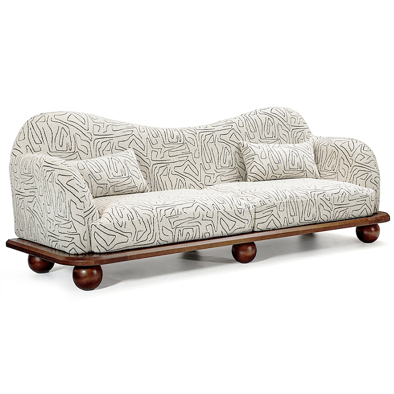 Диван Indra Sofa Молочный Коричневый в Барнауле | Loft Concept 