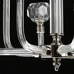 Люстра с 8-ю лампами и гранеными стеклянными плафонами Prism Gala варинант исполнения - 10 | Loft Concept в Барнауле