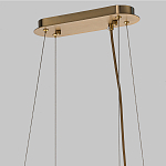 Люстра подвесная с овальными подвесками из стекла дымчатого цвета Harlow Crystal Round варинант исполнения - 6 | Loft Concept в Барнауле