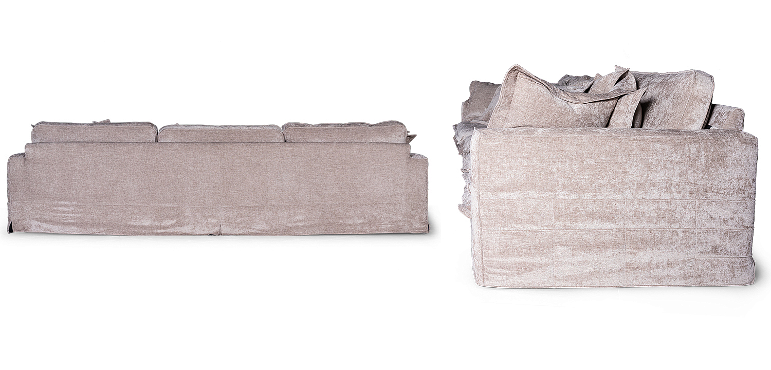 Диван Evelyn Gray Velour Sofa Диван Evelyn Gray Velour Sofa - Loft-Concept в Барнауле