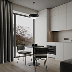 Подвесной светильник круглый черного цвета из металла  Vita Cuna варинант исполнения - 7 | Loft Concept в Барнауле