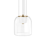 Подвесной светильник с цилиндрическим прозрачным стеклянным плафоном Grada Light варинант исполнения - 1 | Loft Concept в Барнауле