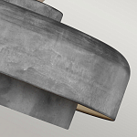 Подвесной светильник с массивным круглым стальным плафоном серого цвета в индустриальном стиле на цепи Feiss варинант исполнения - 7 | Loft Concept в Барнауле