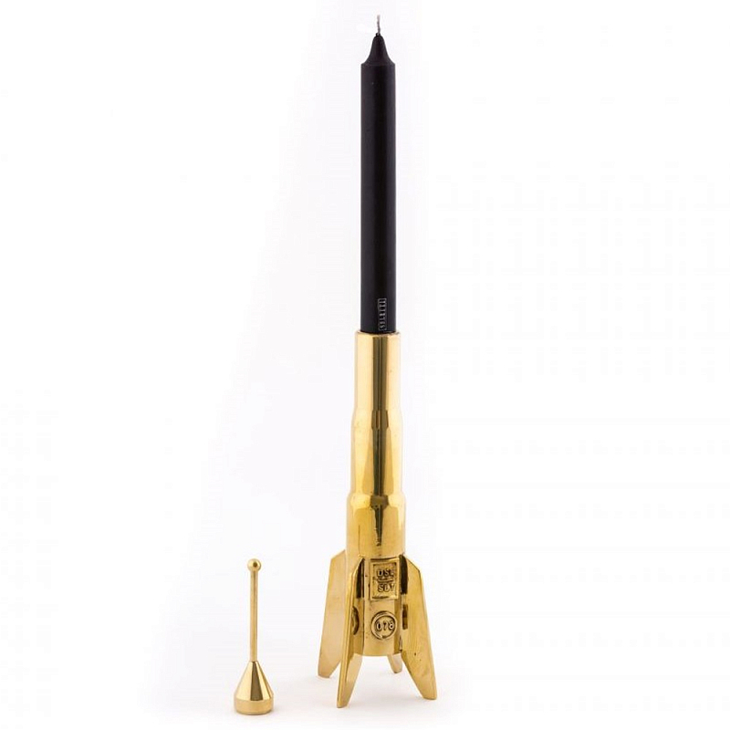 Подсвечник Seletti Lunar Hard Rocket Золотой Подсвечник Seletti Lunar Hard Rocket Золотой в Барнауле | Loft Concept