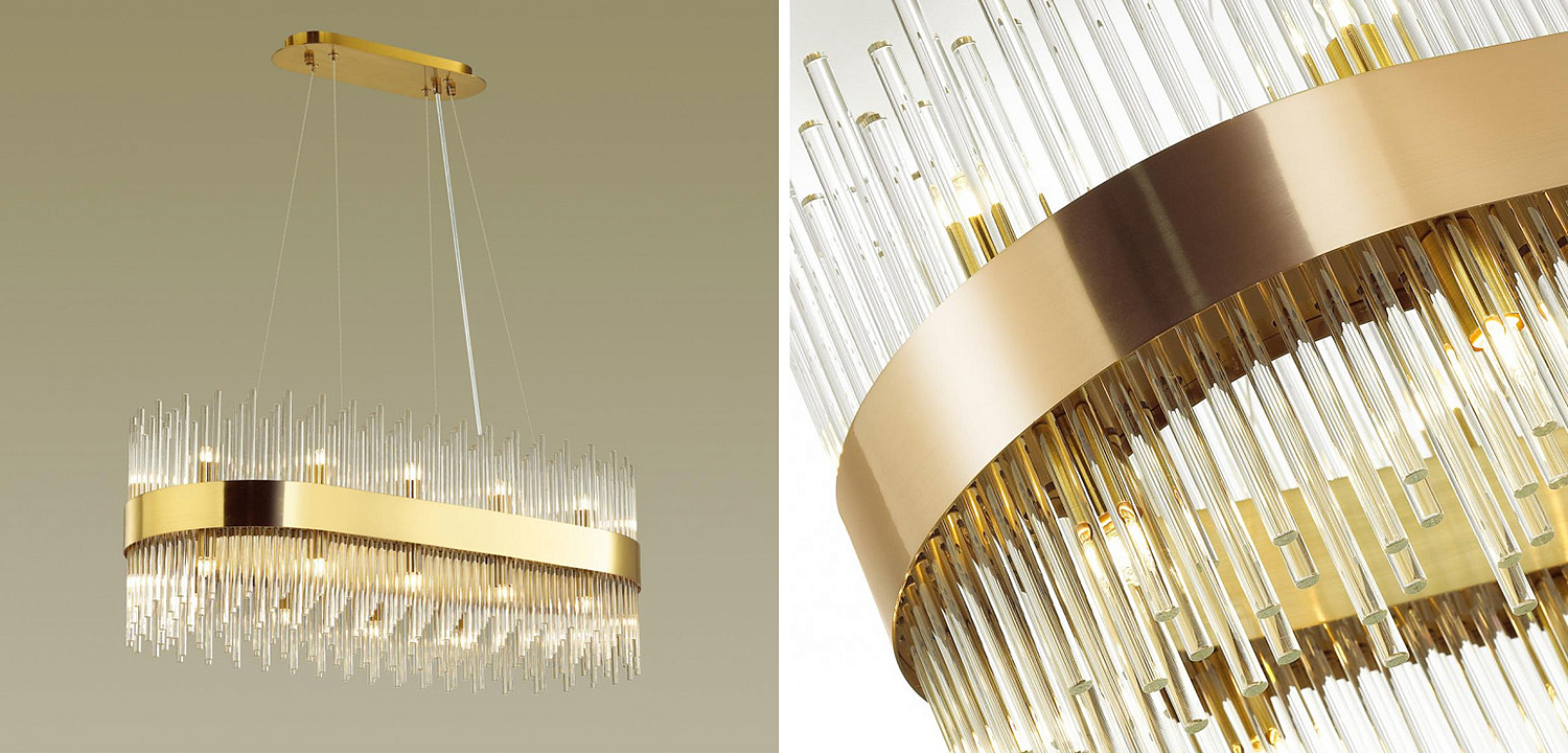 Люстра Nembus Chandelier Gold Oval Люстра Nembus Chandelier Gold Oval - Loft-Concept в Барнауле