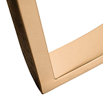 Консоль с белая овальная с мраморной столешницей Thoroughbass  варинант исполнения - 3 | Loft Concept в Барнауле