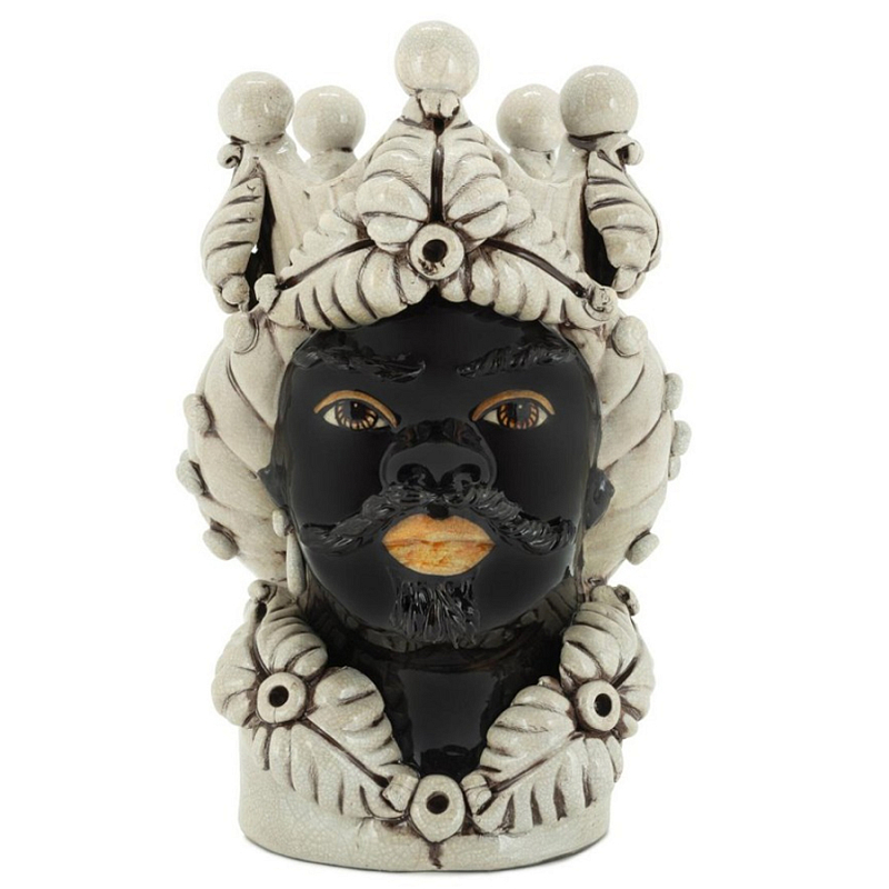 Ваза Vase Moro Man Eve Dark Brown Черный Бежевый Ваза Vase Moro Man Eve Dark Brown Черный Бежевый в Барнауле | Loft Concept