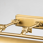 Светильник для картин цвета состаренная латунь с широким плафоном на прямоугольном основании Elstead Lighting варинант исполнения - 3 | Loft Concept в Барнауле