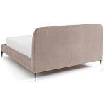 Кровать с обивкой велюр Hazel Velour Beige Bed варинант исполнения - 4 | Loft Concept в Барнауле