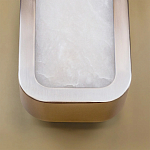 Бра в металлическом корпусе с рассеивателем из бежевого алебастра Cryptocrystalline Stone варинант исполнения - 4 | Loft Concept в Барнауле