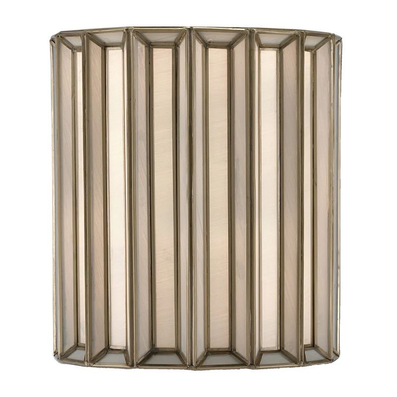 Бра настенное с фактурным каркасом Soft Glow Lamps Молочный Латунь в Барнауле | Loft Concept 