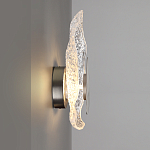 Бра с рельефным волнообразным стеклянным плафоном и вставкой из мрамора Liquid Stone варинант исполнения - 7 | Loft Concept в Барнауле