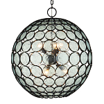 Люстра в форме шара из круглых декоративных элементов Circle of Light варинант исполнения - 1 | Loft Concept в Барнауле